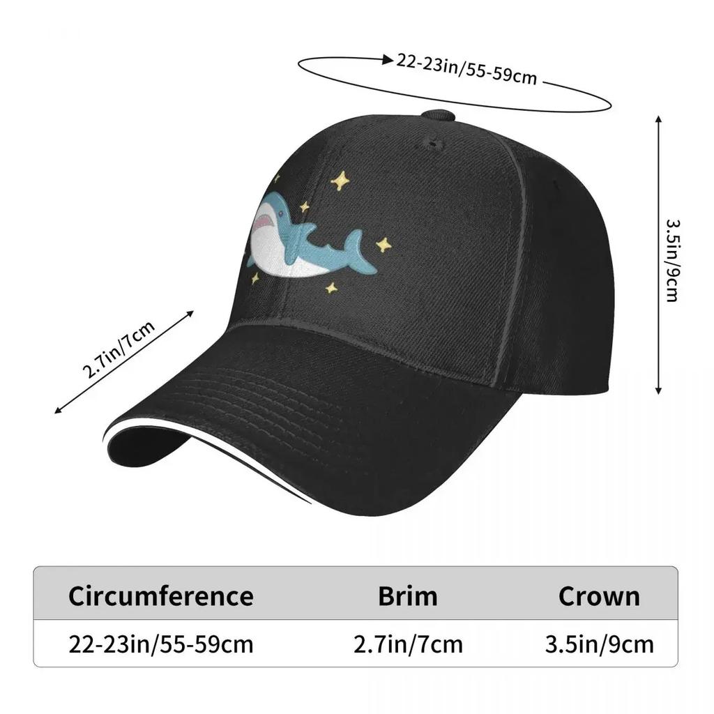 Blahaj The Shark Baseball Cap Vintage Thermal Visor Adjustable Western Hat Women Unisex's
