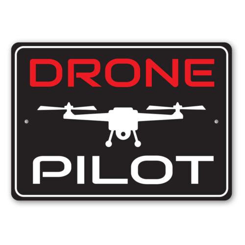Drone Pilot Metal Sign 20x30cm(7.8x11.8inch)