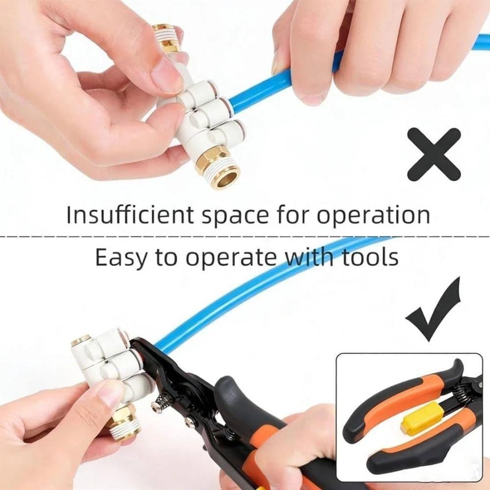 Carbon Steel Push to Connect Disconnect Tong Tool Air Line Removal Tool Industrial Maintenance