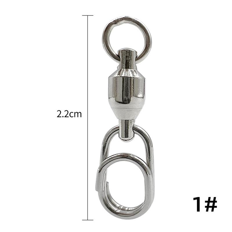 5 шт. Шариковый подшипник из нержавеющей стали, вертлюг, быстросъемные рыболовные принадлежности, профессиональные рыболовные снасти, рыболовный соединитель B