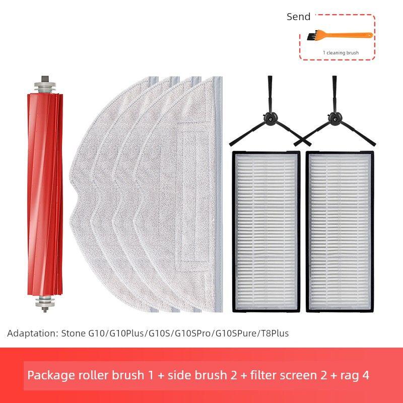 With Stone Robot Cleaner G10s/Pro/Pure Accessories Mop Filter Screen G10 Rolling Brush Dust Bag Side Brush Rag