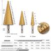 Di Chuang Straight Flute Hex Shank Step Drill Bit, 4-32mm Hole Expander Opener