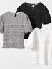Shirred Volume Sleeve T-shirt