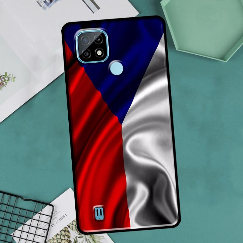 Czech Republic Flag For OnePlus 10 9 Pro 8T 9R 10R Nord2 Case For Realme 8 Pro 9 GT Neo 3 2 Master 8i 9i Cover