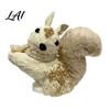 Forest Atmosphere Party Supplies Handmade Straw Deer/Squirrel Christmas Ornaments with Scarf Retro Pastoral Style Handcrafted Seasonal Gift