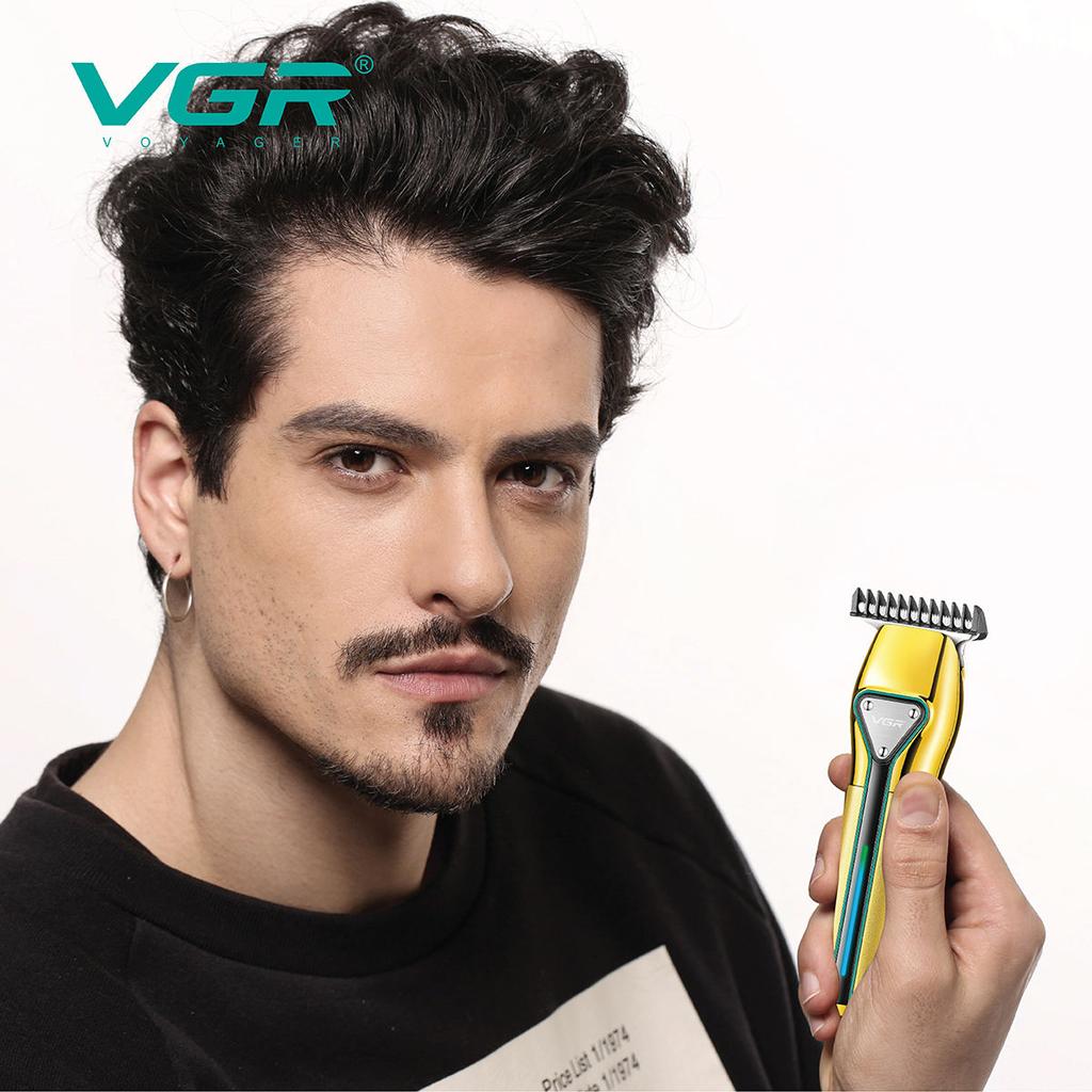 New VGR V-960 Hair Clipper Metal Hair Trimmer Professional Beard Shaver USB Rechargeable Haircut Machine Cordless Trimmer for Men Home Razor Shaver