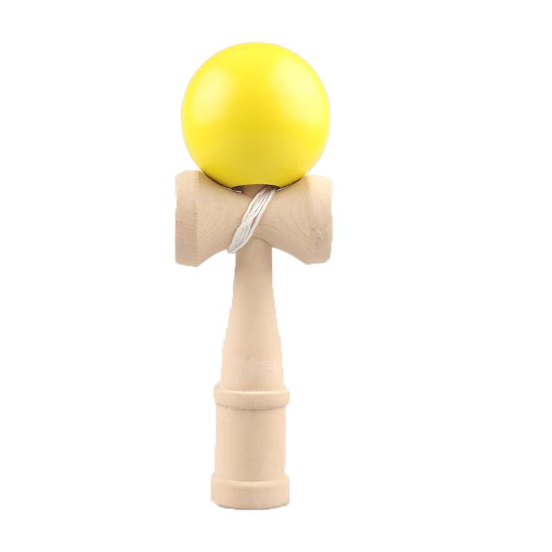 Outdoor puzzle competition skill ball practice hand eye coordination toy Japanese wooden sword ball children's and adult toy