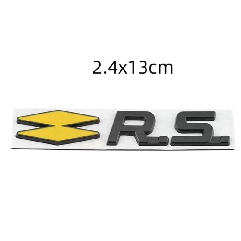

3D автомобильный металлический значок GT RS Line, эмблема, наклейки, наклейки для Renault Logan Clio Megane 2 3 Captur Twingo Duster Kadjar Kangoo H