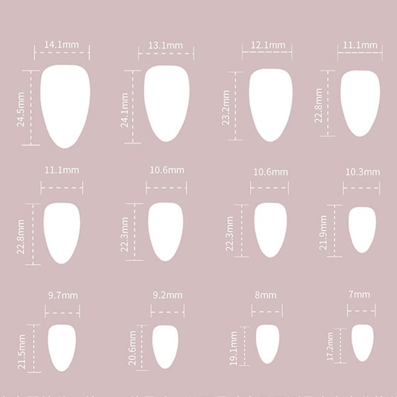 Katzenauge Press-On-Nagel Französische Spitze Falscher Nagel Klebt auf Nagel Schmetterlingsdesigns Künstlicher Nagel Acrylnagel Aufkleb-Nagel