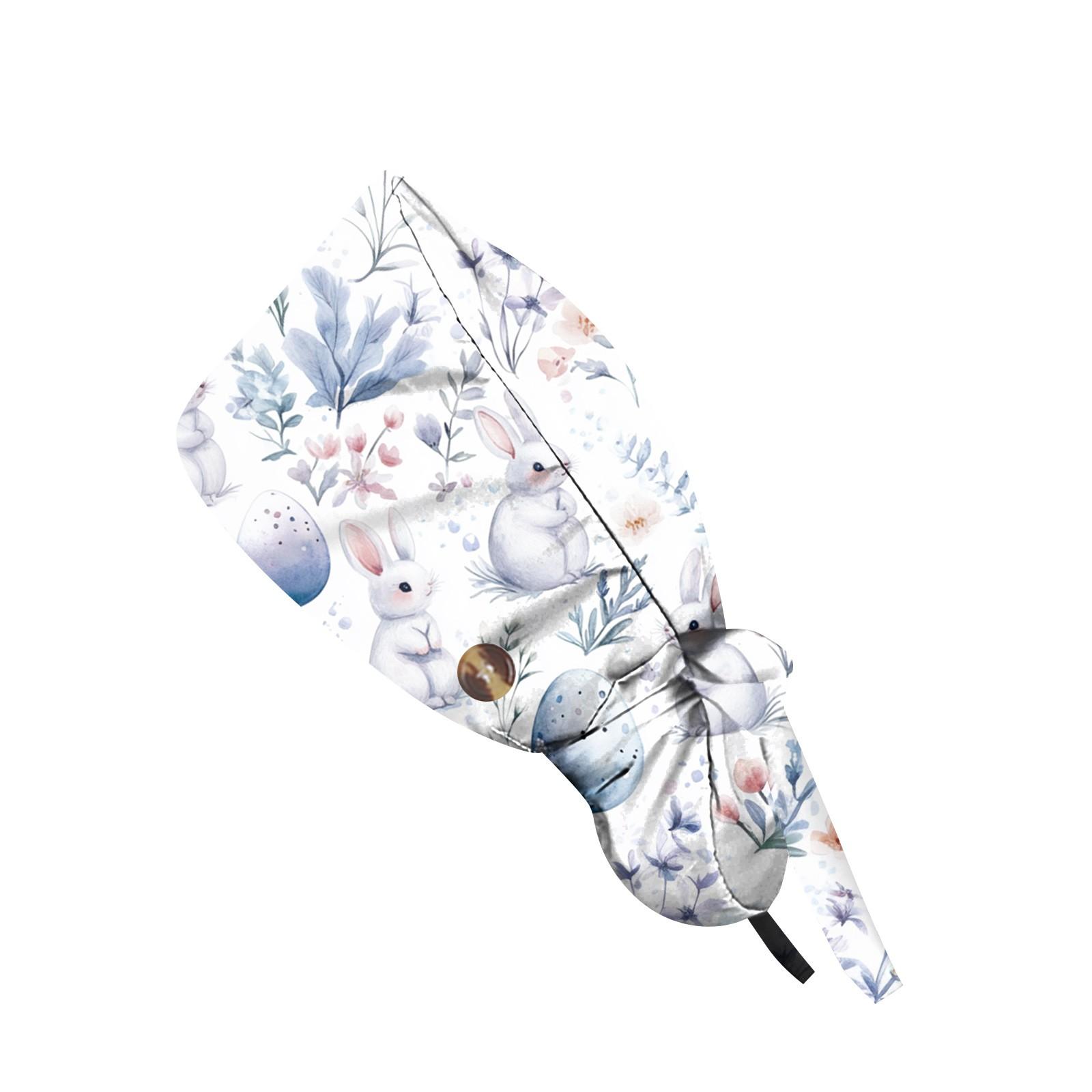 

Модная рабочая кепка с пасхальным принтом, повседневная женская кепка с хвостиком, кепка с мытьем, кепка Baotou One Size небесно-голубой