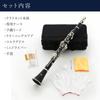 Clarinet 17 ABS Resin Wind Practice Instrument Spare Set, Keys, B, Body, Beginner-Friendly, Instrument, (Includes Reeds)