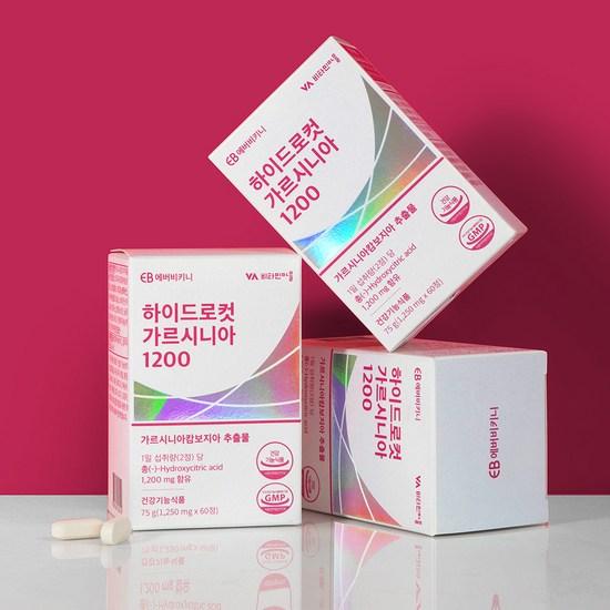 Ever Bikini Hydro Cut Garcinia 1200 75g, 60 tablets, 1 unit,Korean health food