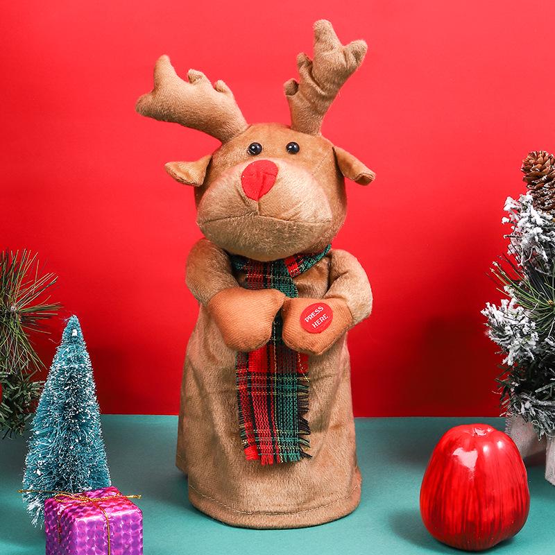 Elektrische Kletterleiter Weihnachtsmann mit Perlen - Grenzüberschreitende Weihnachtsdekoration und Kindergeschenk für Einkaufszentren
