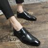 Fashion Business men's leather shoes Classic Gentleman Fashion Minimalist Style  leisure party Formal office Groom's wedding shoes Hot