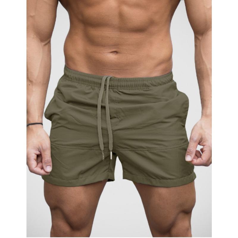 Summer Fashion Lace Up Sports Beach Pants for Men's Fitness Leisure Five Quarter Shorts Men’s