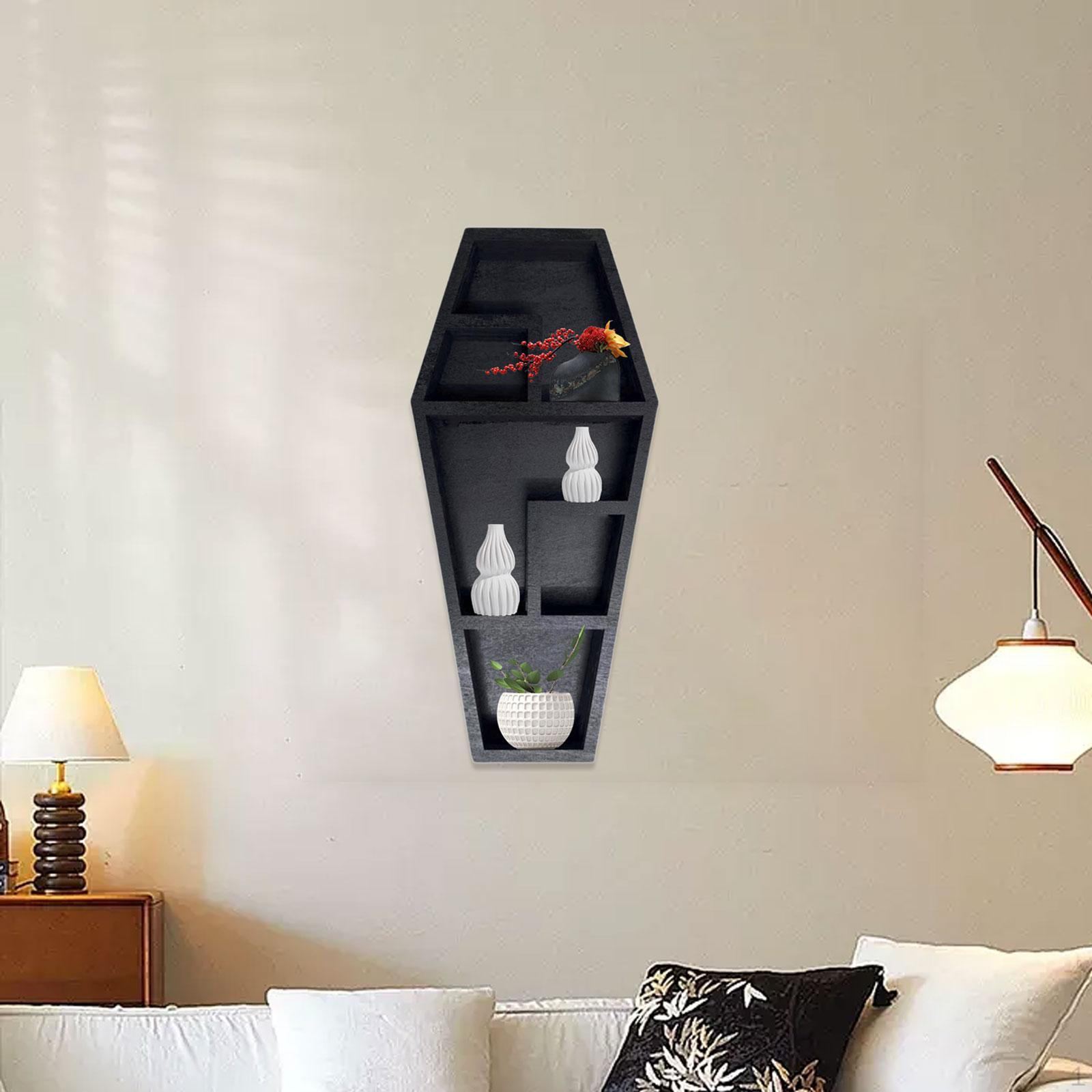 

Антикварная деревянная полка-подставка, Универсальный подвесной органайзер для использования в квартире Coffin