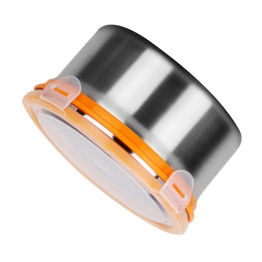Round Stainless Steel Food Storage Container with Lid Sealed Lockable Multifunction Stainless Steel