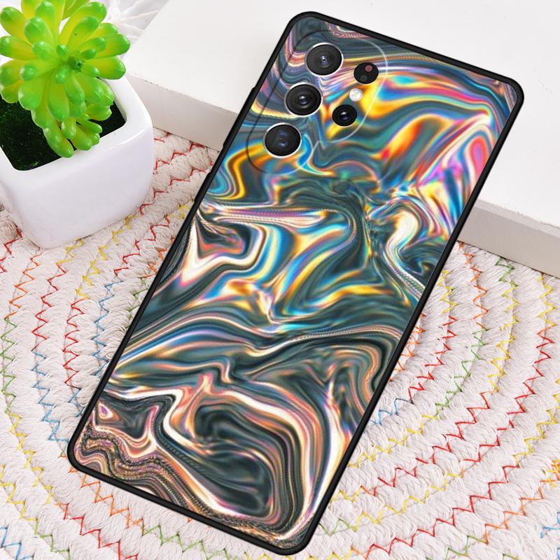 Holographic Dope Trippy Print Silicone Phone Case For Samsung Galaxy Note 10 Pro S26 S25 S24 S23 S22 S21 Plus Ultra Capa Cover
