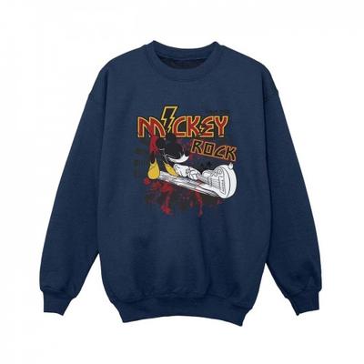 Boys Mickey Mouse Smash Guitar Rock Sweatshirt