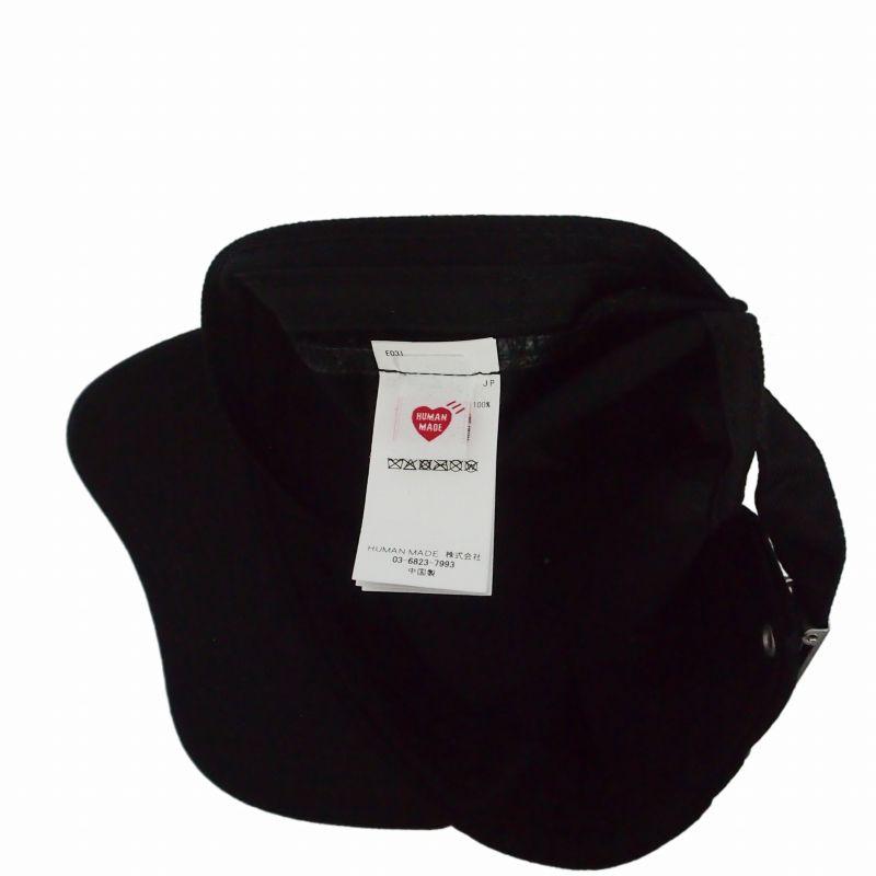 Used HUMAN MADE HEART BADGE 6PANEL TWILL CAP Heart Badge 6 Panel Twill Cap Hat Black Black HM31GD031