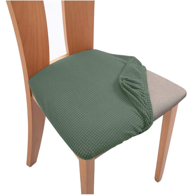 Office Home Square Chair Cushion Cover With Elastic Arched Seat Protector For Modern Style Decor