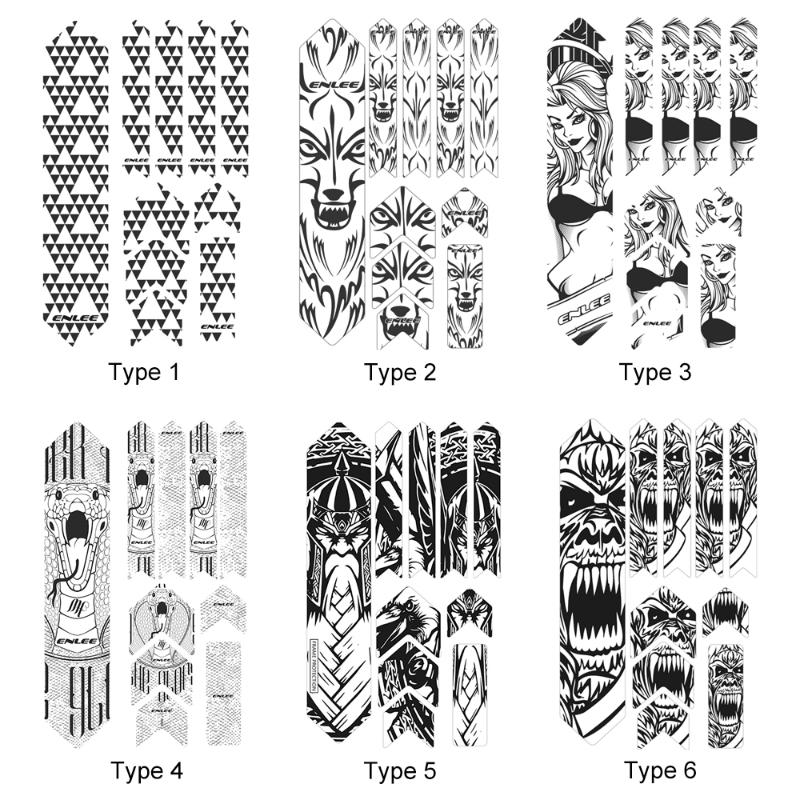 3D Fahrradaufkleber Mtb PVC Kratzfest Wasserdicht Kein Vergilben Schutzfolie Fahrradrahmen Schutz Zubehör TM01