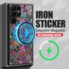 Magnetic For Magsafe Case For Samsung Galaxy S26 Ultra S25 Edge S24 S23 S22 Plus S21 FE Colorful Butterfly Pattern Hybrid Matte Cover