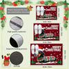 VIKAMA Christmas Dachshund Rug Bedroom & Kitchen Non-Slip Mat Front Door Entry Welcome Doormat Holiday Home Decor