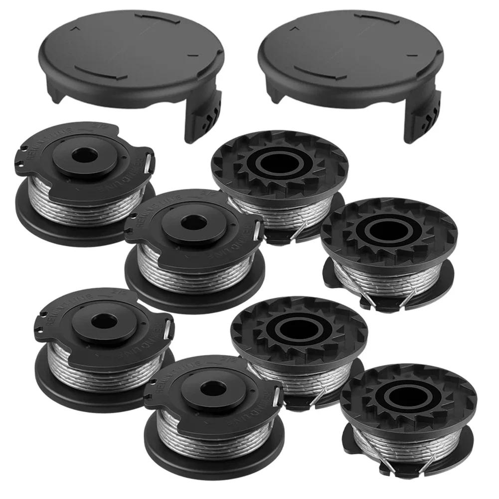 Replacement Spools & Protective Covers for Bosch Trimmers 8 Spools 2 Covers Compatible with ART 23 SL ART 26 SL