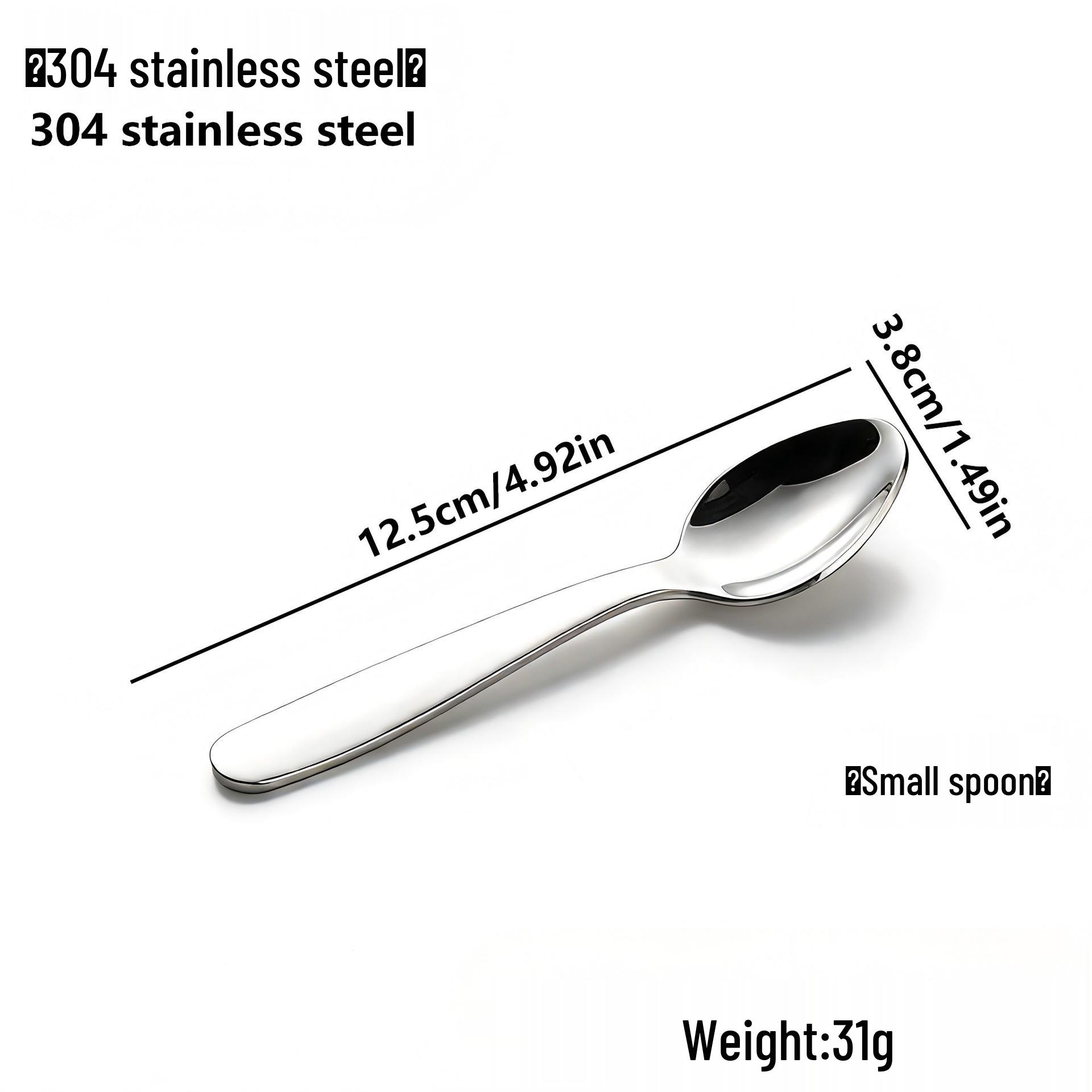 Liang Sheng 304 Stainless Steel Cutlery Set - Knife, Fork, Spoon, 4-Piece Set for Household and Baby Use
