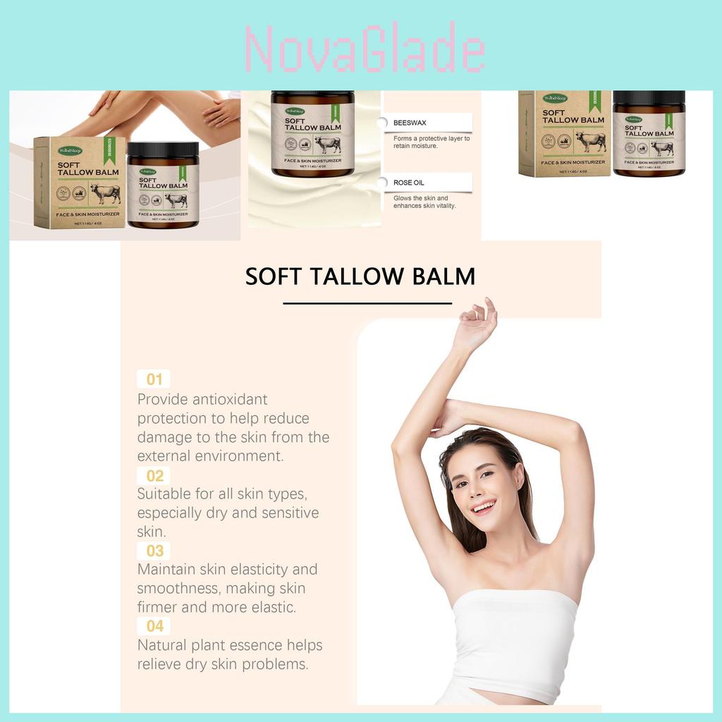 Creamy Woodsloeep Cow Fat Moisturizing Cream For Gentle Hydration And Skin Firming