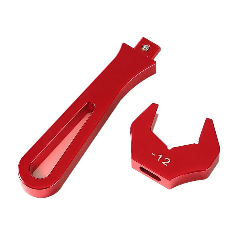 Red Single Head Union AN Aluminum Wrench Interchangeable Head Socket Wrench Wrench Tool Kit AN3 AN4 AN6 AN8 AN10 AN12