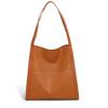 Genuine Leather Women's Bag Large Capacity Tote Bag Simple Commuting Shoulder Bag Fashionable Women's Bag Casually