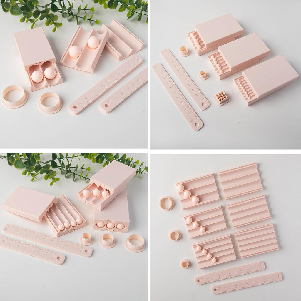 Multi Size Clay Sphere Forming Tool Kit High Quality Design Mold for Jewelry Making and Polymer Clay Creations
