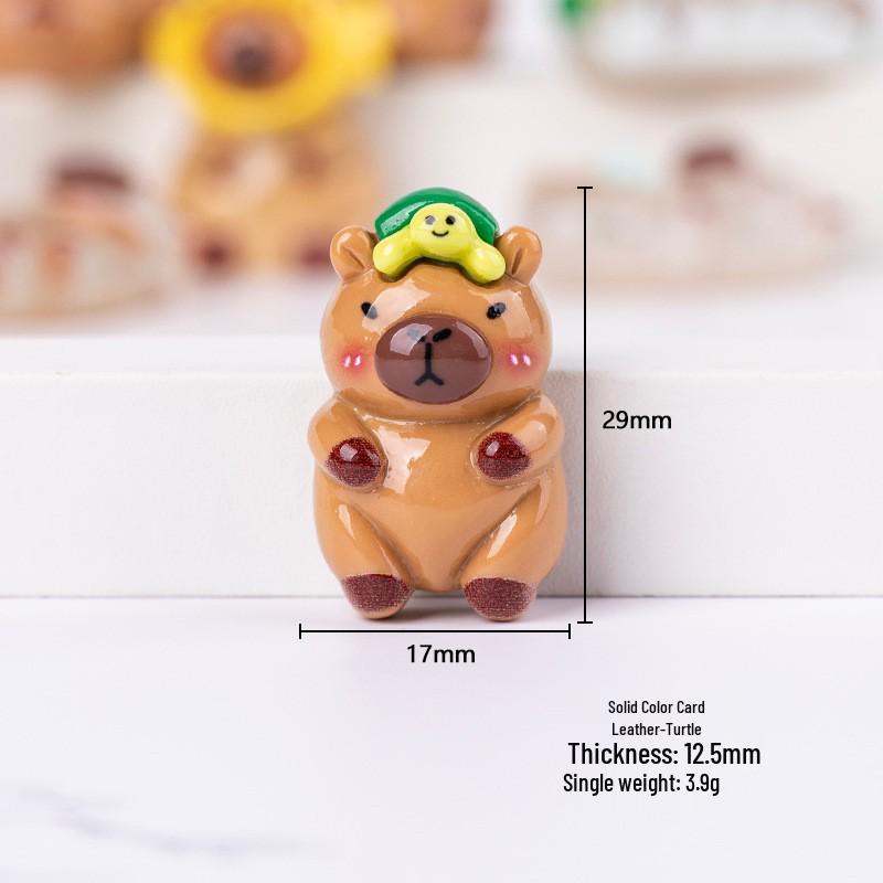 Resin Capybara DIY Phone Case Patches & Kids' Hair Accessories Charms