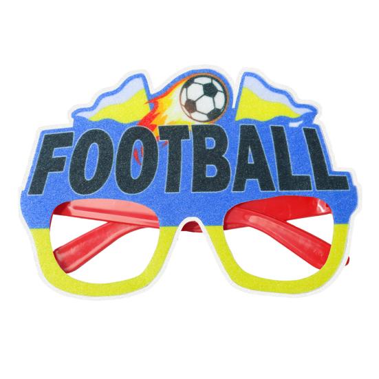 Football Glasses, Soccer Themed Decorative Glasses, Lightweight Paper Frame Party Props, for Fan Gatherings And Team Building
