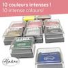 Pigment Ink Pad Kit - Aladine - 10 Colors - 3.5 X 3.5 Cm - Mixed - Adult