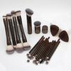 20pcs/set Professional Makeup Brushes Double Ended Foundation Concealers Blush Eye Shadow Brush for Liquid Cream Powder Blending