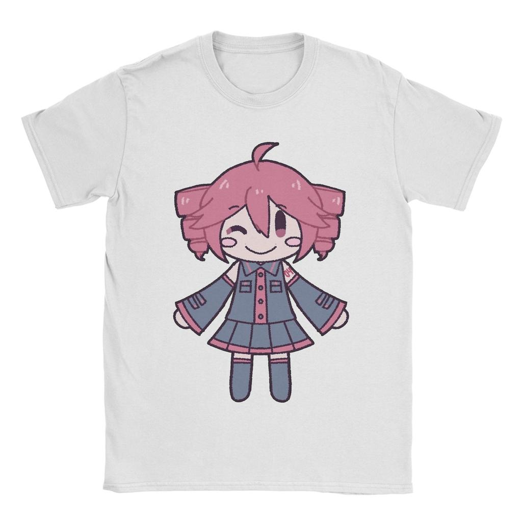 Novelty Kasane Teto Vocaloid Tshirts Unisex Round Neck Short Sleeve Tops  Cotton Summer Clothing