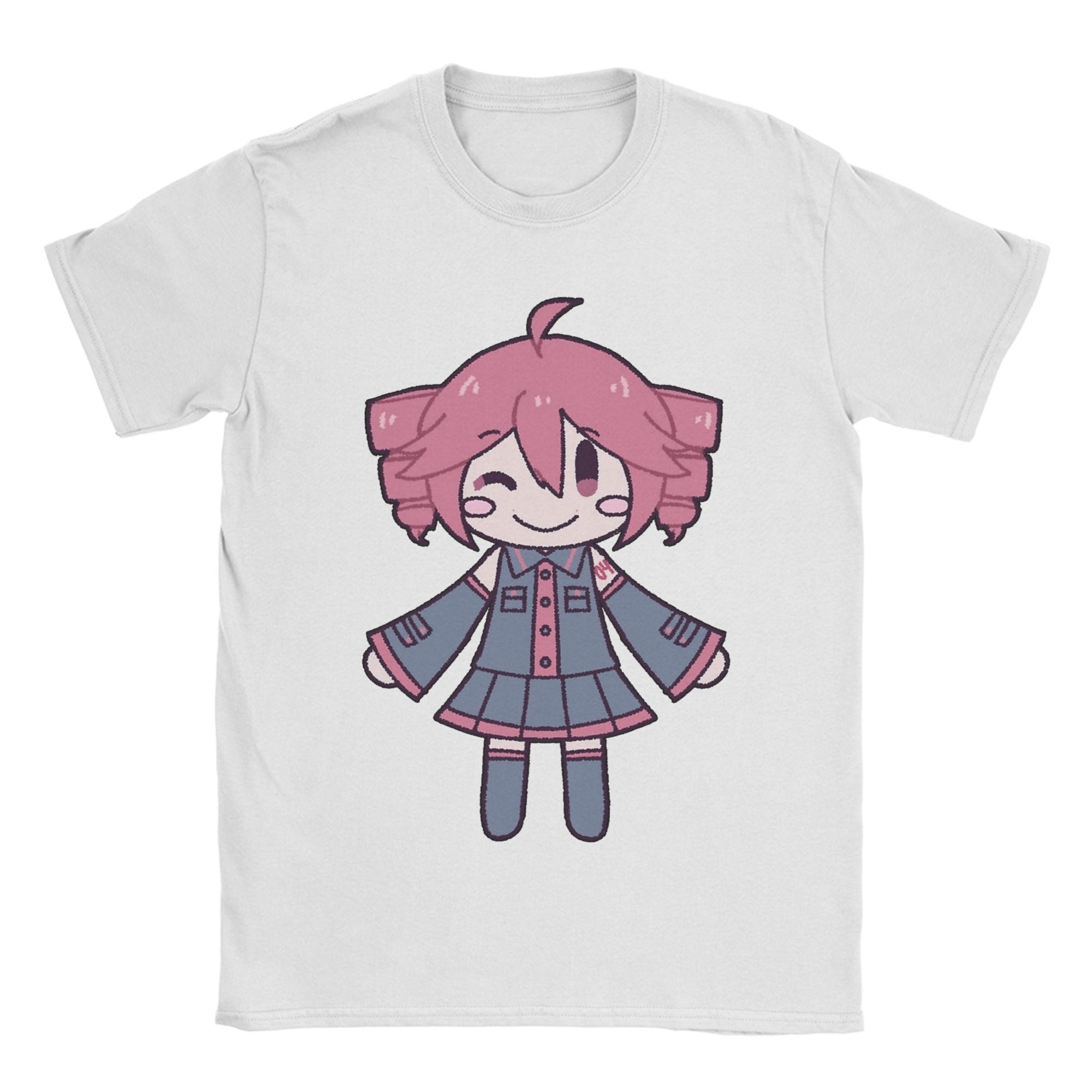 

Novelty Kasane Teto Vocaloid Tshirts Unisex Round Neck Short Sleeve Tops Cotton Summer Clothing S