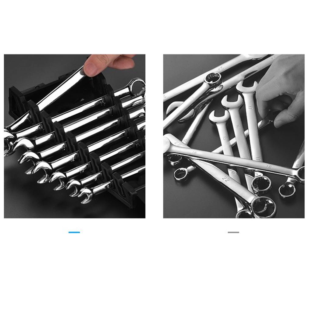 Ratchet Wrench Set CRV 2 Use Wrenches Auto Repair Hand Tool 8‑19mm Opening Ratchet Wrench Set Ratchet Wrenches Wrench Set