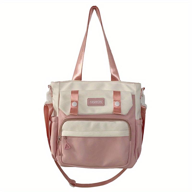 Chic Vintage-Inspired Canvas Tote Bag for Women - Waterproof, Adjustable Strap, Large Capacity Crossbody & Shoulder Handbag
