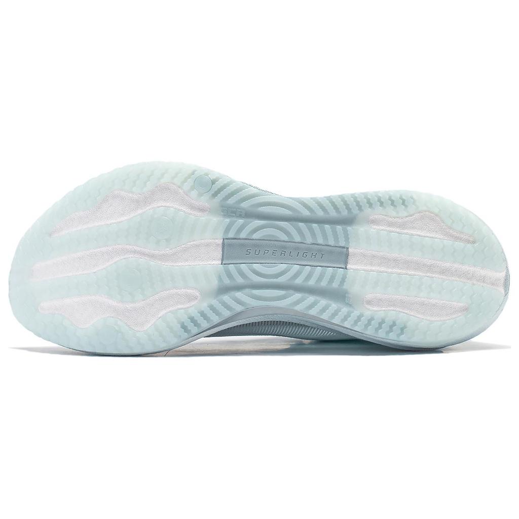 New LiNing Super Light 21 Cushioned Slip Resistant Abrasion Resistant Breathable Low Top Casual Running Shoes Women's Blue ARBU002-3