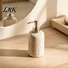 Decorative Soap Dispenser Resin Refillable Dispenser, Liquid Hand Shampoo Container, Countertop Pump Empty Lotion Bottle for Bathroom Kitchen