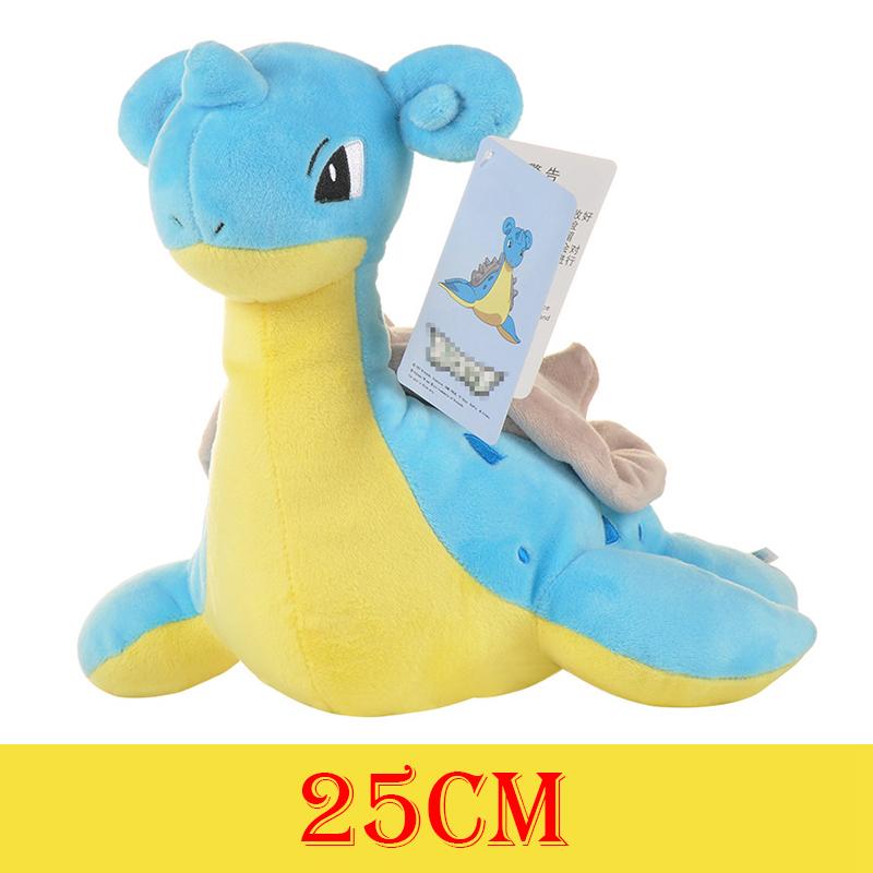 HQ Gengar Plush Toys Pikachu Stuffed Doll For Kids Charmander Bulbasaur Squirtle Psyduck Eevee Snorlax Lapras Xmas Gift