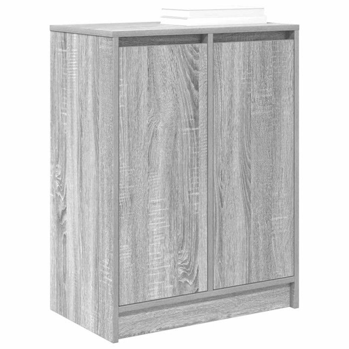 Shoe Cabinet Sonoma Grey 57x34x76 Cm Engineered Wood