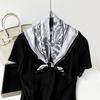 New 71cm silk scarf satin square scarf clothing with silk scarf high-end women's headscarf thin scarf