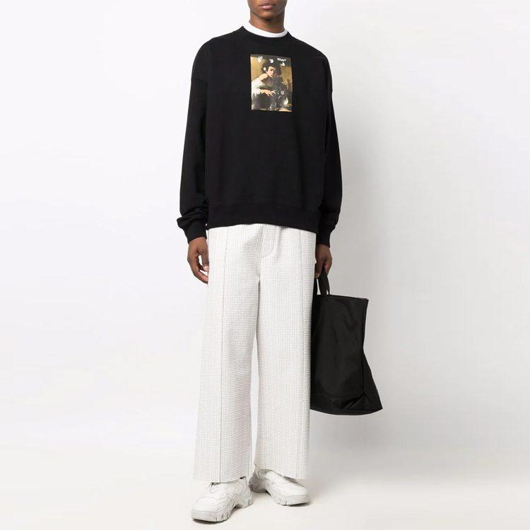 OFF WHITE FW21 Sweatshirt Men's Black OMBA054F21FLE0101084