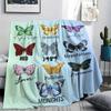 1Pc American Women Siger Print Flannel Blanket, High Quality Comfortable for All Seasons, Home Decor, Warmth and Comfort, Perfect for Gifts
