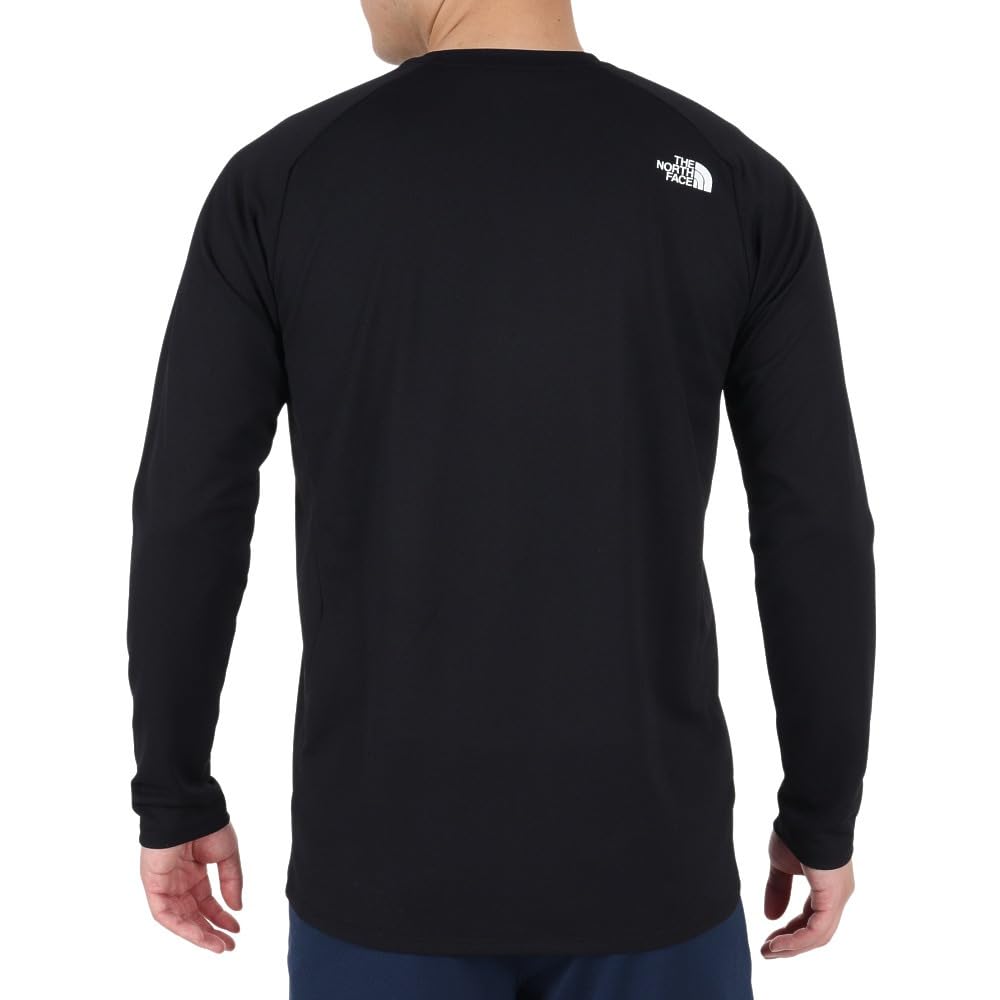 The North Face Long Sleeve GTD Logo Crew UV Size L Men's Shirt, Moisture-Wicking, Quick-Drying, Antibacterial, Odor-Resistant, Protection,